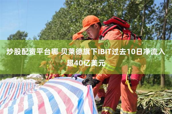 炒股配资平台哪 贝莱德旗下IBIT过去10日净流入超40亿美元