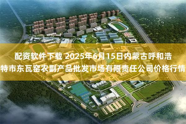 配资软件下载 2025年6月15日内蒙古呼和浩特市东瓦窑农副产品批发市场有限责任公司价格行情